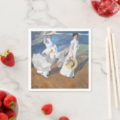 ホアキン・ソロラ海岸を散歩する スタンダードカクテルナプキン (インサイチュ)