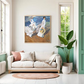 ホアキン・ソロラ海岸を散歩する ポスター