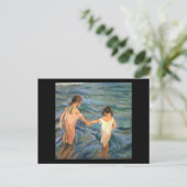 ホアキン・ソロラ・イ・バスティダ海の子供たち ポストカード (スタンド正面)