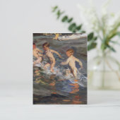 ホアキン・ソロラ – コドモ達のビーチ ポストカード (スタンド正面)