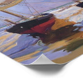 ホアキン・ソロラ – ビーチボート ポスター (角)