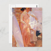 ホアキン・ソロラ – 風呂の後 ポストカード (正面/裏面)