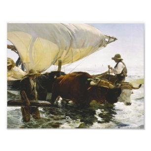 ホアキンSorolla -魚釣りからのリターン フォトプリント