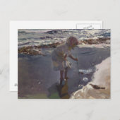 ホアキンSorolla - Buscando Mariscos ポストカード (正面/裏面)