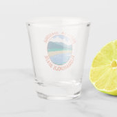 ホアキーナビーチブラジルトラベルアートヴィンテージ ショットグラス (裏面)