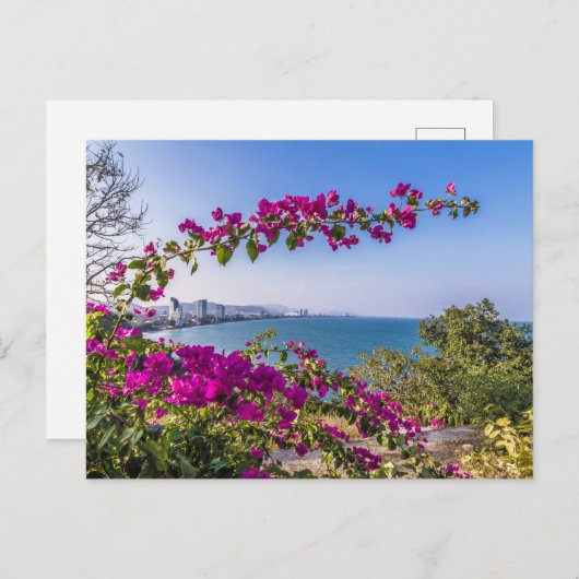 ホアヒンスカイラインからカオタキアブ寺のギフトペースト シーズンポストカード (正面/裏面)