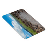 ホアピリ遊歩道に沿った溶岩と山の風景 マグネット (右側)