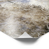 ホアフロストのコートは雑草とフェンジェリンの近くに置かれている フォトプリント            (角)