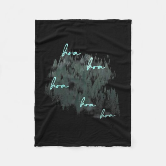 ホアホアホアホアシーズン フリースブランケット (正面)