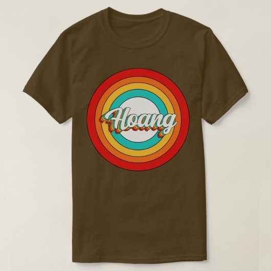 ホアンネームシャツヴィンテージホアンサークル Tシャツ (デザイン正面)