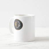 ホィムシーのステンドグラスの月と太陽クラシックの コーヒーマグカップ (正面左)