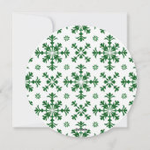 ホイおもしろいー・グリーンとホワイトで満たされた家族の写真 シーズンカード (裏面)