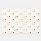 ホイお洒落ー・トゥ・ザ・ワールドクラシックポインセチア ラッピングペーパーシート (正面)