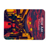 ホイアンベトナム古代の町の提灯 マグネット (横)