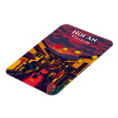 ホイアンベトナム古代の町の提灯 マグネット (左側)