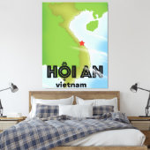ホイアンベトナム旅行ポスターアートプリント キャンバスプリント (インサイチュ (寝室))