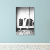 ホイアンベトナム、注文するために作られたスーツのジャケット! キャンバスプリント (インサイチュ (ウッドフロア))