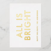 ホイエレガントフ非ホイモダントホイルのホリデーカード 箔シーズンカード (正面)