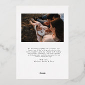 ホイエレガントルモダンフォトクリスマスカード 箔シーズンカード (裏面)