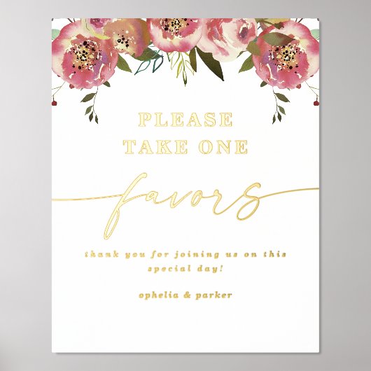 ホイエレガントル実在の結婚兆候 箔ポスター (正面)