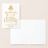 ホイエレガントル実在メリークリスマスカスタムモノグラム 箔カード (ディスプレー)