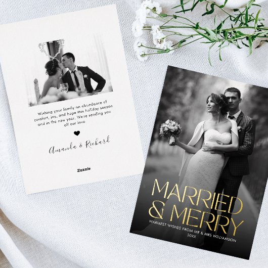 ホイエレガントル結婚したと新メリー刻の写真 箔シーズンカード