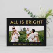 ホイエレガントル2フォイモダンホイルのホリデーカード 箔シーズンカード (立ち正面)