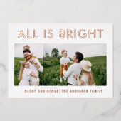 ホイエレガントル2フォイモダンホイルのホリデーカード 箔シーズンカード (正面)