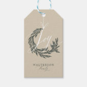 ホイエレガントー書道ガーランドリース家名 ギフトタグ (正面)