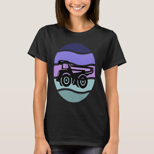 ホイクールルローダ用ダンプトラック&建築Ve Tシャツ (正面)