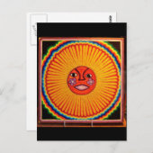 ホイコールストリングアートサンメキシコフォークアート ポストカード (正面/裏面)