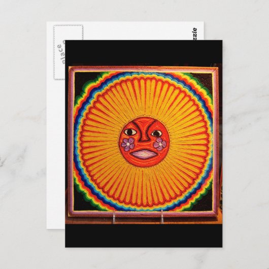 ホイコールストリングアートサンメキシコフォークアート ポストカード (正面/裏面)