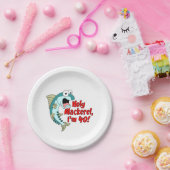 ホイサバイ40おもしろい魚釣り ペーパープレート (パーティー)