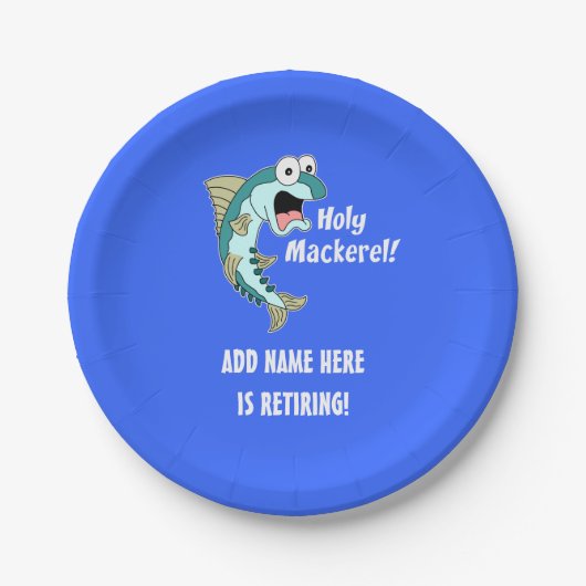 ホイサバ退パーソナライズされた職パーティー ペーパープレート (正面)