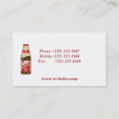 ホイシンソース広東料理 名刺 (裏面)