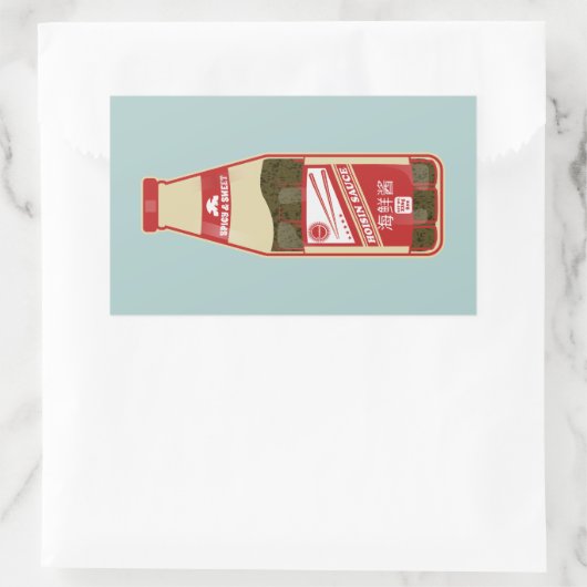 ホイシンソース広東料理 長方形シール (バッグ)