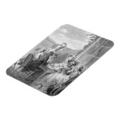 ホイストのパーティー1783年、ジャン・ダンブランが刻んだ(1) マグネット (左側)