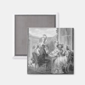 ホイストのパーティー1783年、ジャン・ダンブランが刻んだ(1) マグネット (正面/裏面)