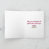 ホイスラー山のクリスマス シーズンカード (内部)