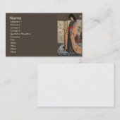 ホイスラー、プリンセスの土地から磁器ファインアート 名刺 (正面/裏面)
