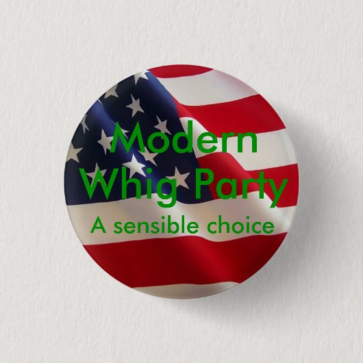 ホイッグ党員ボタン 缶バッジ (正面)