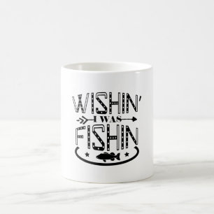 ホイッシング・イ・魚釣り コーヒーマグカップ