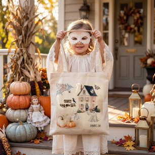 ホイッジカルハロウィンお化け屋敷の幽霊 トートバッグ