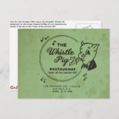 ホイッスルピッグレストラン ポストカード (正面/裏面)