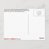 ホイッスルピッグレストラン ポストカード (裏面)