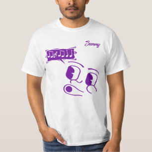 ホイッスル・キャラクター フェイス カスタマイズ メンズ Tシャツ