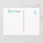 ホイッチャーハゼル葉書 ポストカード (裏面)