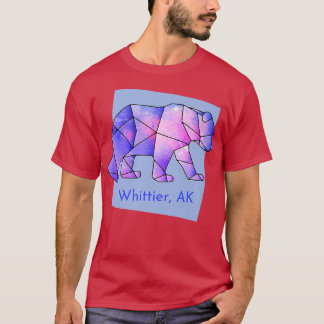 ホイッティエAK銀河系ベア抽象芸術幾何学アニマ Tシャツ
