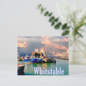 ホイットスタブル港 ポストカード (スタンド正面)