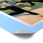 ホイットズミルクホワイト旗ヴィンテージシアター ポスター (角)